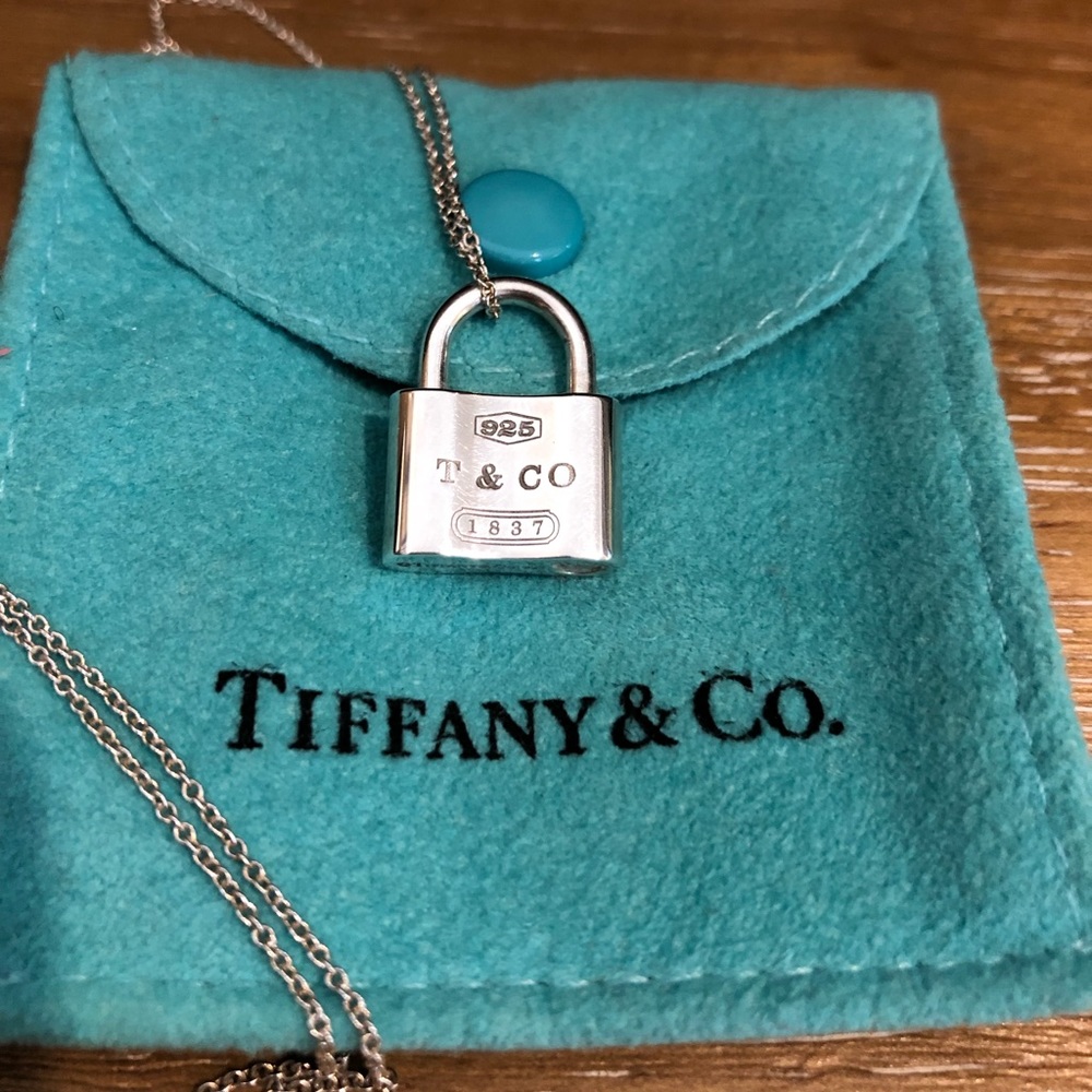 Tiffany & Co 1837 Lock Charm Necklace